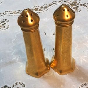 Vintage Pickard Gold Salt and Pepper